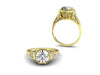Vintage Style Engagement Ring Custom Design Boston Jewelers