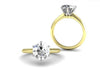 Solitaire Engagement Ring - Classic Six Prong Ring - Bostonian Jewelers