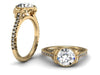Bostonian Bow Diamond Setting - Custom Engagement Rings - Bostonian Jewelers Boston Jewelers