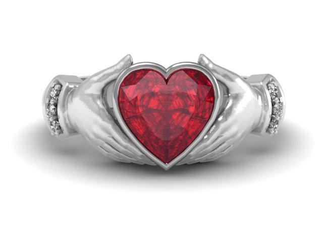 Heart in My Hands Claddagh Ring