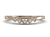 Contentment Nesting Ring - Delicate Curved Diamond Band - Custom Boston Jeweler