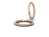 Twirl Collection Wedding Band - Rose Gold