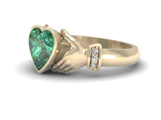 Heart in My Hands Claddagh Ring