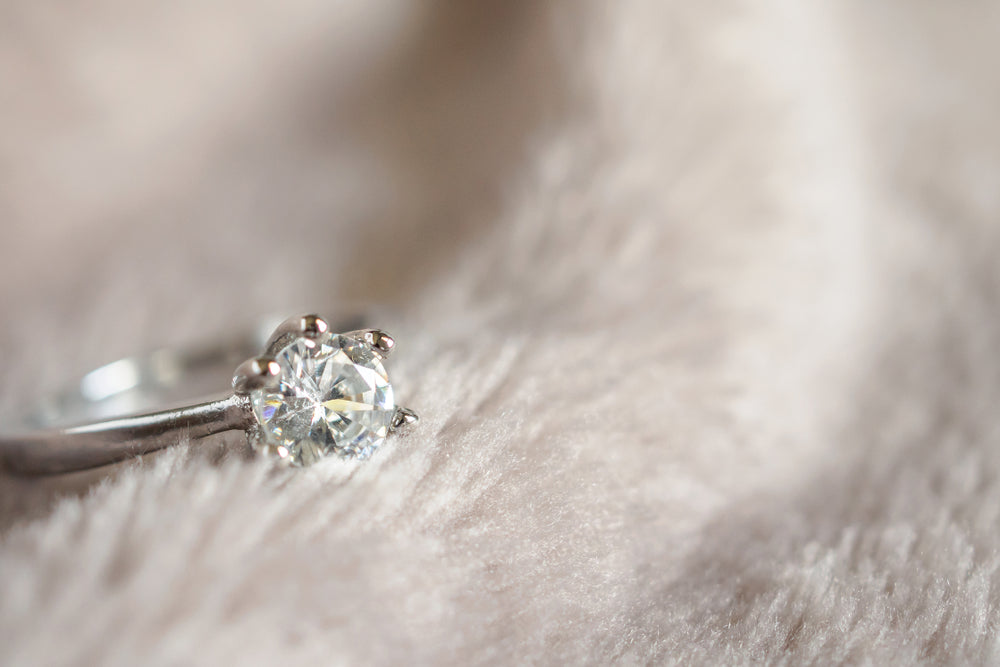 White Sapphire Engagement Rings