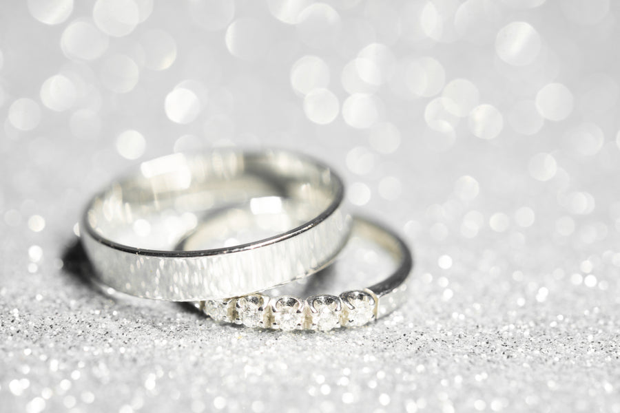 2Ct Simulated Diamond Engagement Wedding Ring Set 14K White Gold Plated  Silver | eBay