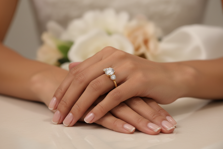 The Bostonian Three Stone Ring