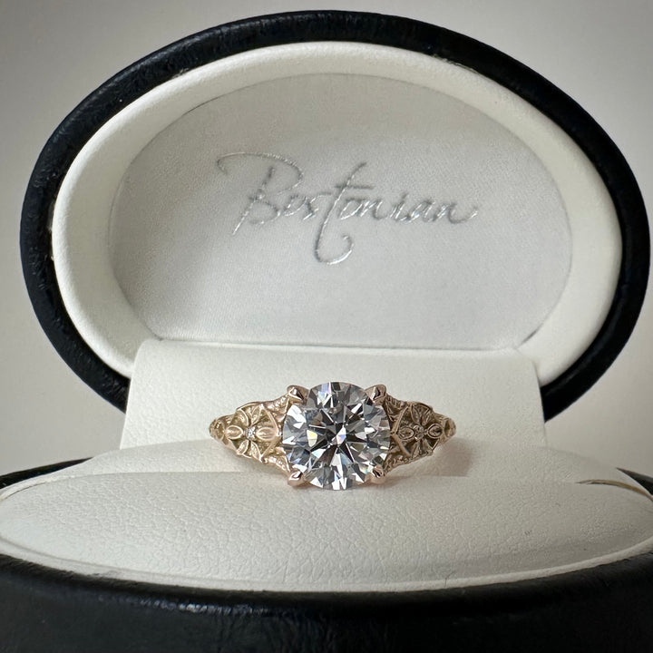 Arwen - Middle Earth Inspired - 14k Peach Gold - Round