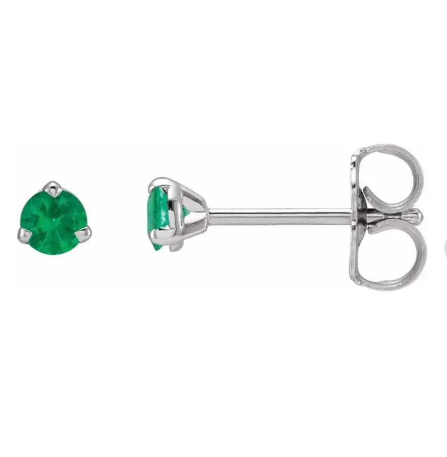 Emerald Stud Earrings