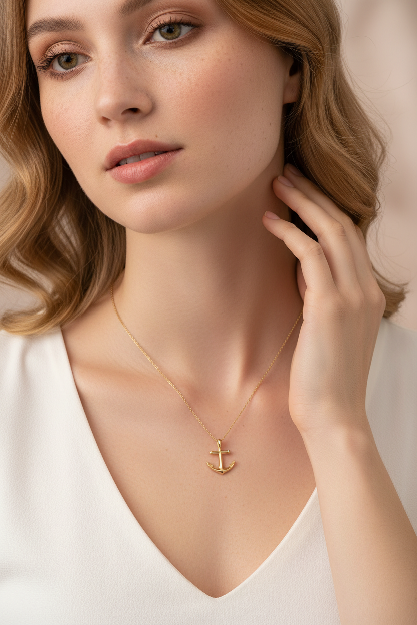 Anchor Pendant Necklace