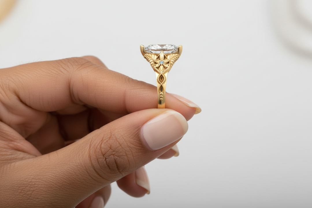 Arwen - Middle Earth Inspired - 14k Yellow Pear Shape