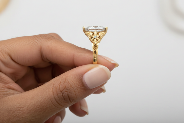 Arwen - Middle Earth Inspired - 14k Yellow Pear Shape
