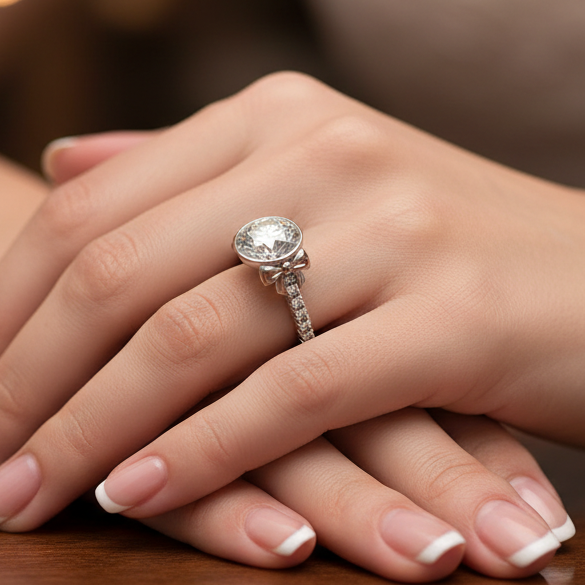 Bostonian Bow - Unique Engagement Ring