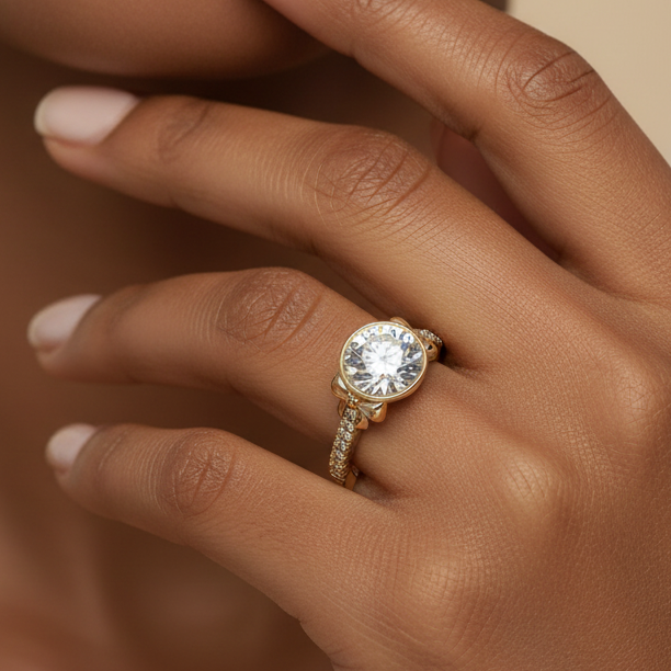 Bostonian Bow - Unique Engagement Ring