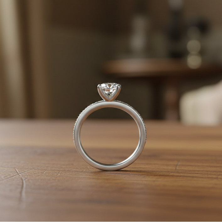 Bostonian Brighton - Classic Lab-Diamond Engagement Ring