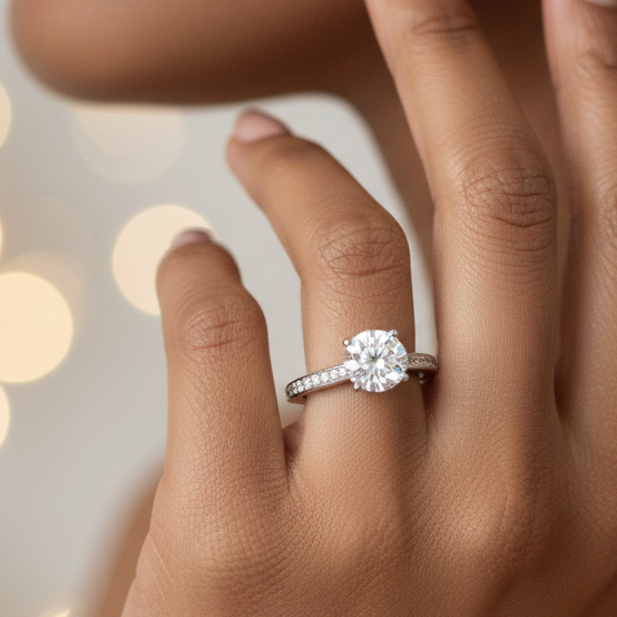 Bostonian Brighton - Classic Lab-Diamond Engagement Ring