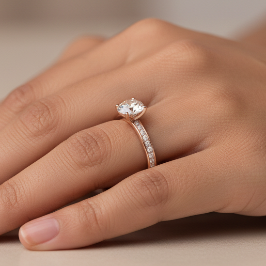 Bostonian Brighton - Classic Lab-Diamond Engagement Ring