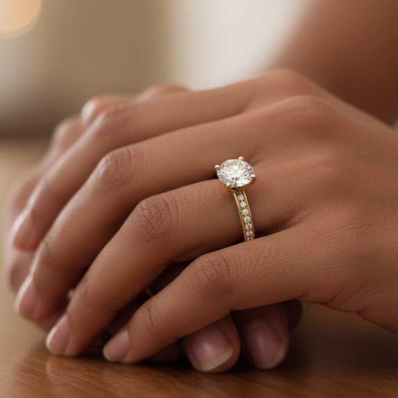 Bostonian Brighton - Classic Lab-Diamond Engagement Ring