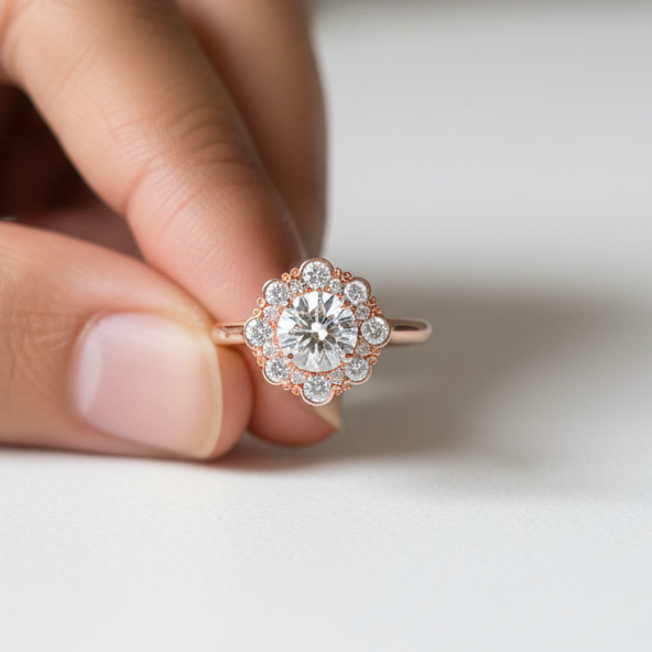 Bostonian Charlotte - Custom Engagement Ring