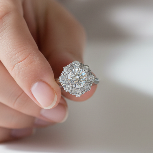 Bostonian Charlotte - Custom Engagement Ring