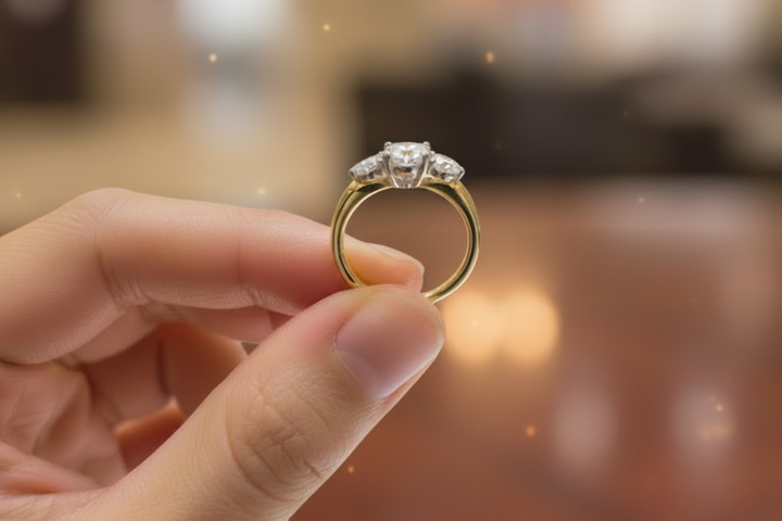 Bostonian Claremont - Three Stone Engagement Ring