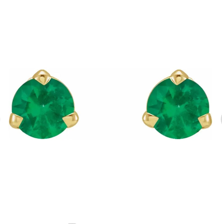 Emerald Stud Earrings