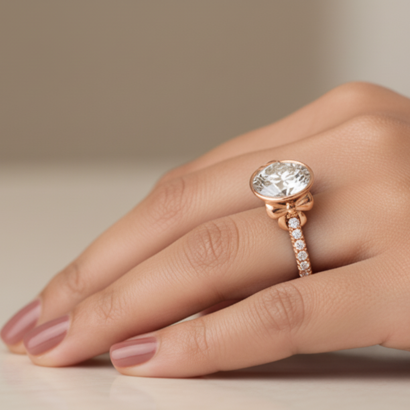 Bostonian Bow - Unique Engagement Ring