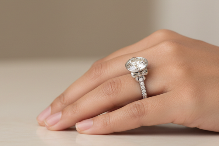 Bostonian Bow - Unique Engagement Ring