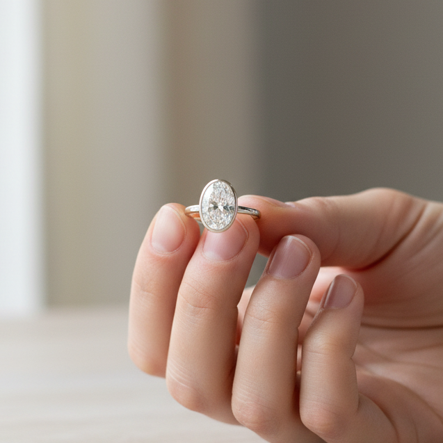 Bostonian Modern Solitaire Engagement Ring