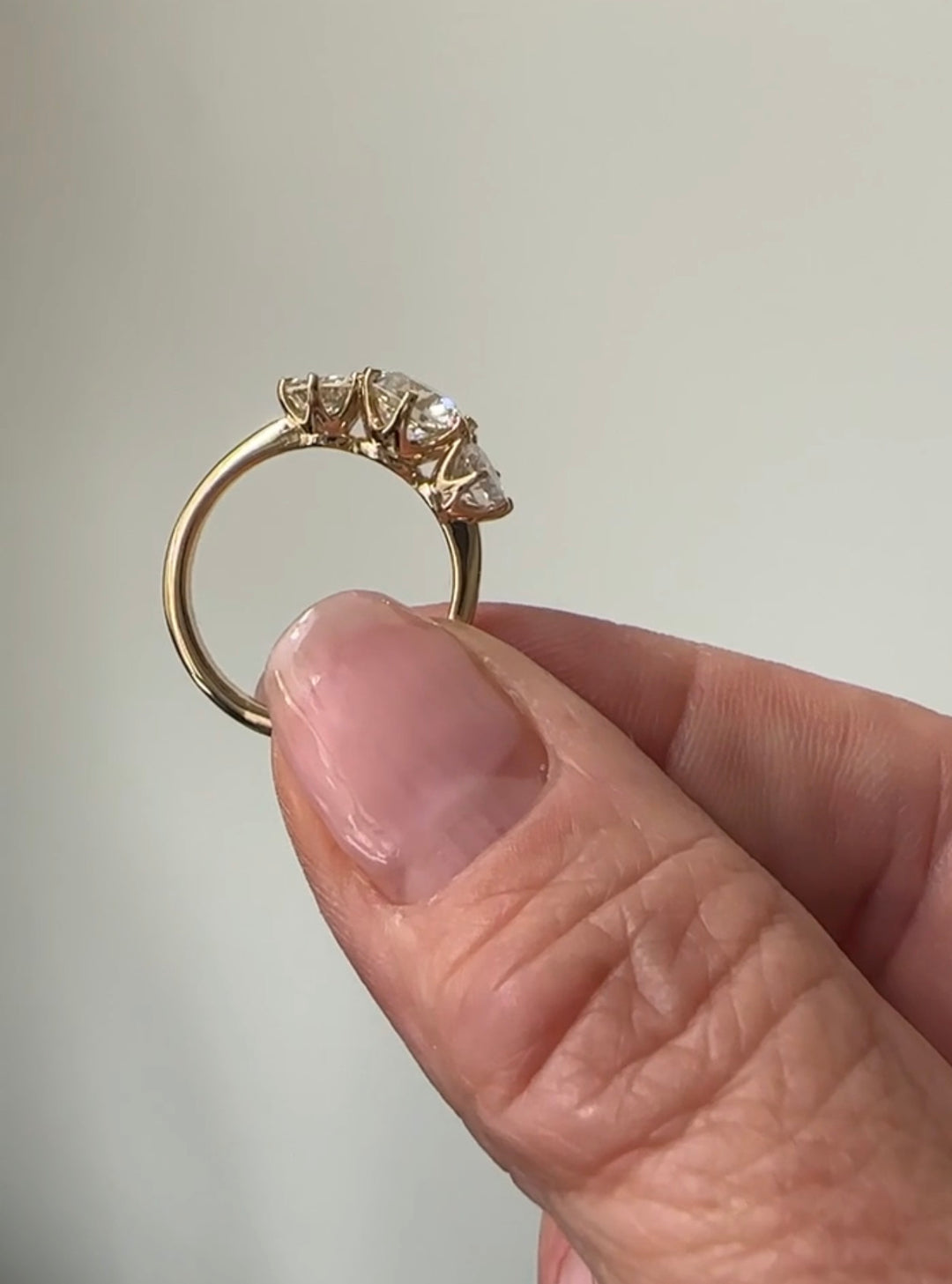 The Vintage - Bostonian Three Stone Ring