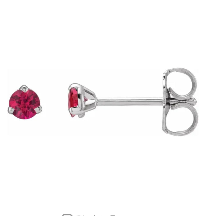 Ruby Stud Earrings