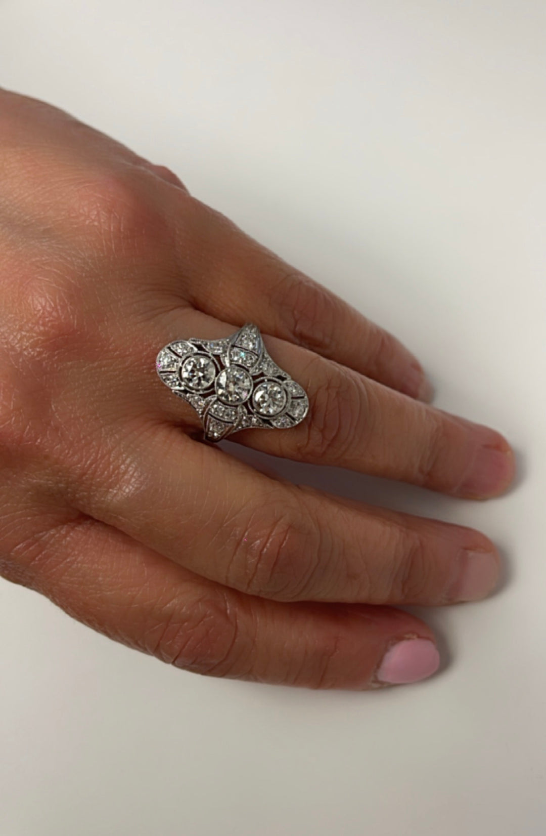 Antique Art Deco Cocktail Ring