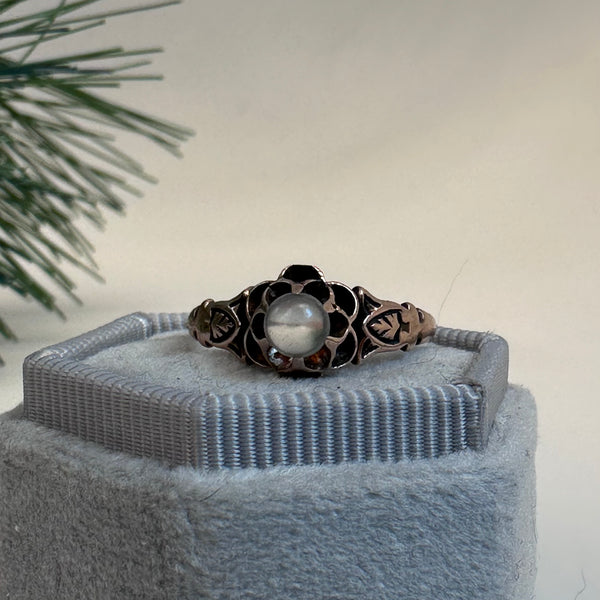 Vintage Victorian Moonstone Solitaire Ring