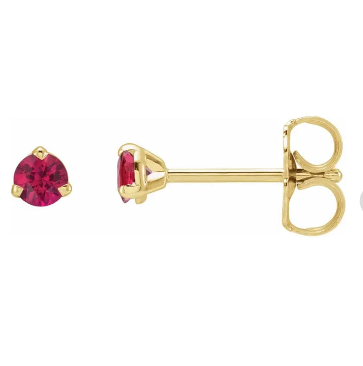 Ruby Stud Earrings