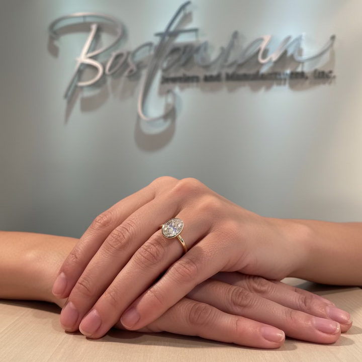 Bostonian Modern Solitaire Engagement Ring
