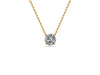 Radiance Solitaire Round Lab Diamond Necklace