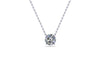 Radiance Solitaire Round Lab Diamond Necklace