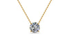 Radiance Solitaire Round Lab Diamond Necklace