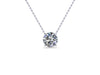 Radiance Solitaire Round Lab Diamond Necklace