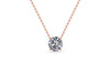 Radiance Solitaire Round Lab Diamond Necklace