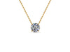 Radiance Solitaire Round Lab Diamond Necklace