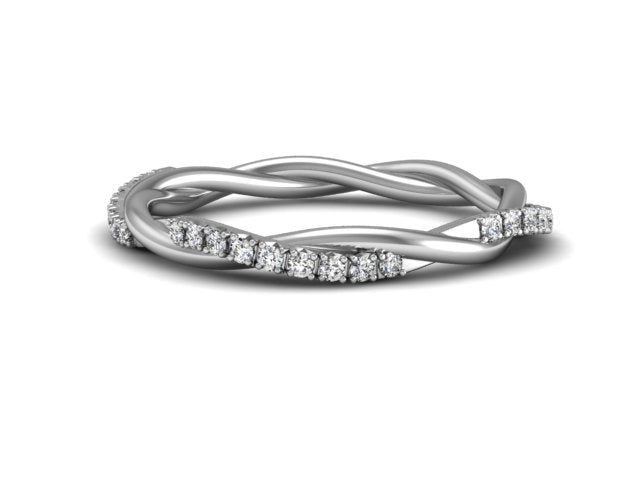 Loose Twist Diamond Band