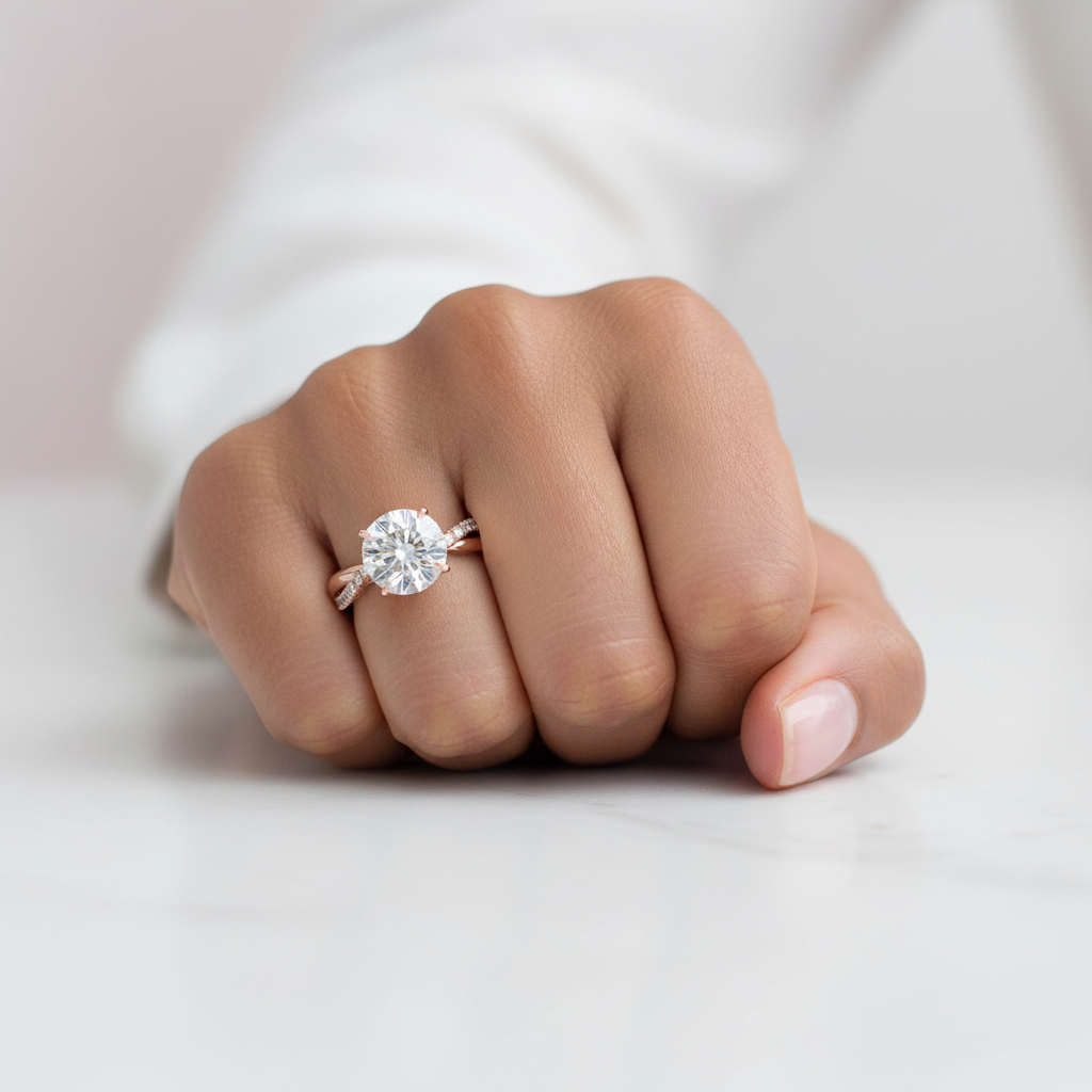 Norline Crossover Lab-Grown Diamond Engagement Ring