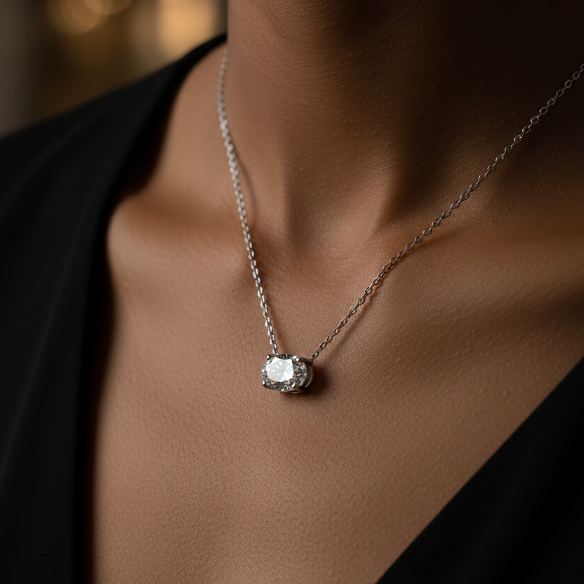 Radiance Solitaire - Lab Diamond - Oval Shape