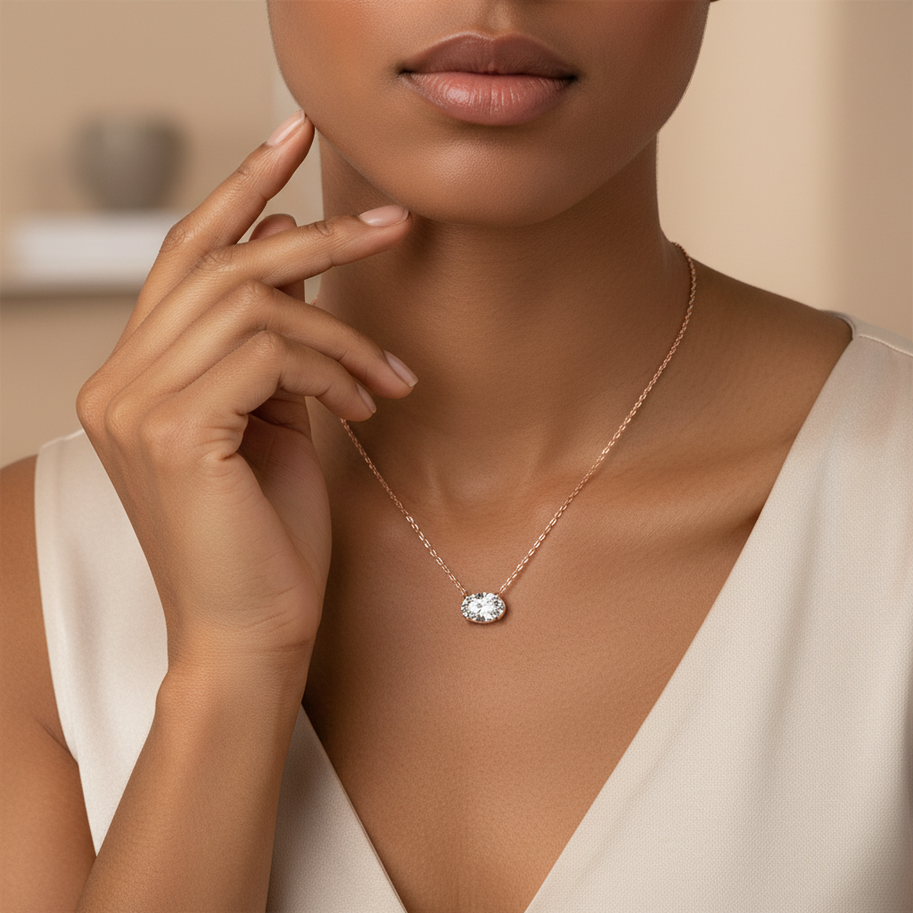 Radiance Solitaire - Lab Diamond - Oval Shape