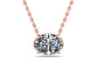 Radiance Solitaire Oval Lab-Grown Necklace