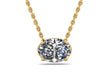 Radiance Solitaire Oval Lab-Grown Necklace