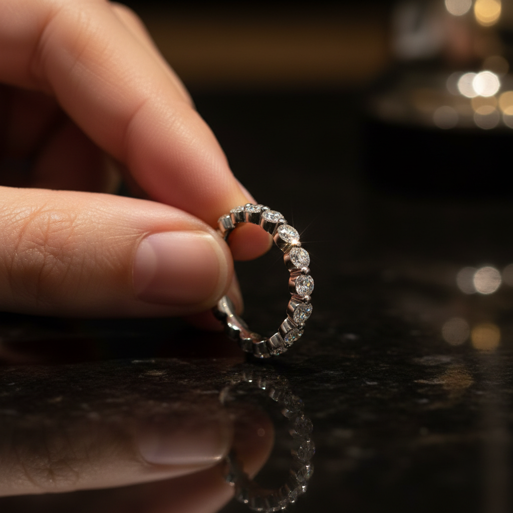 Single Prong Eternity Band