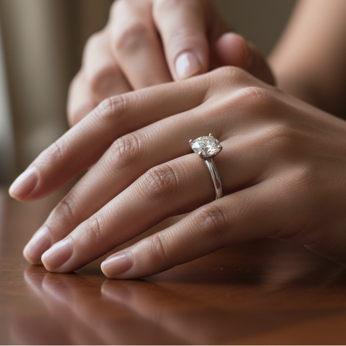 Bostonian Ponte Solitaire Engagement Ring
