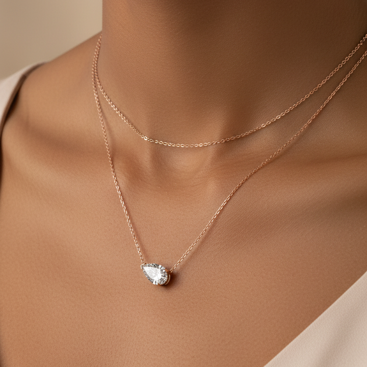 Radiance Solitaire - Lab-Grown Diamond -Pear Shape