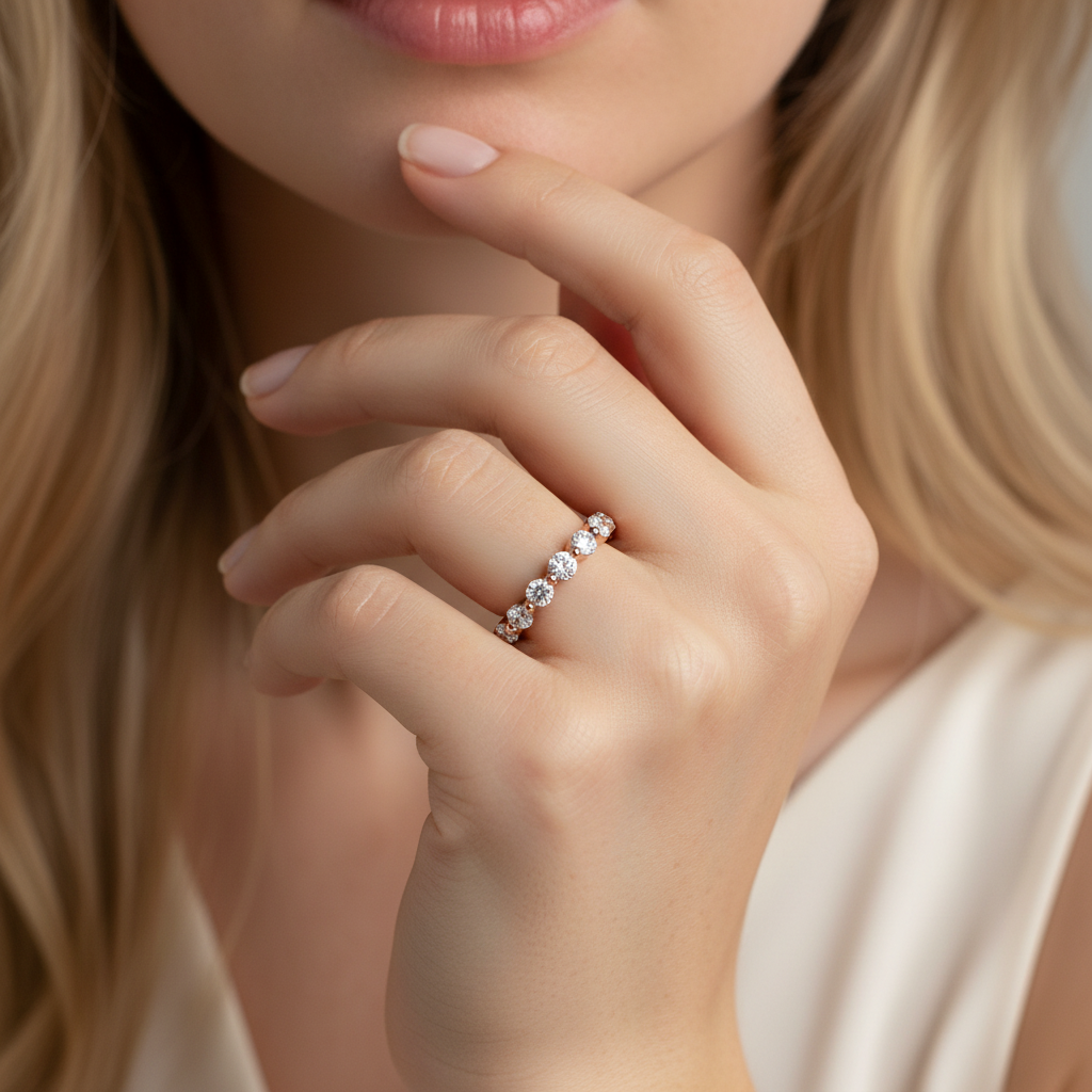 Single Prong Eternity Band